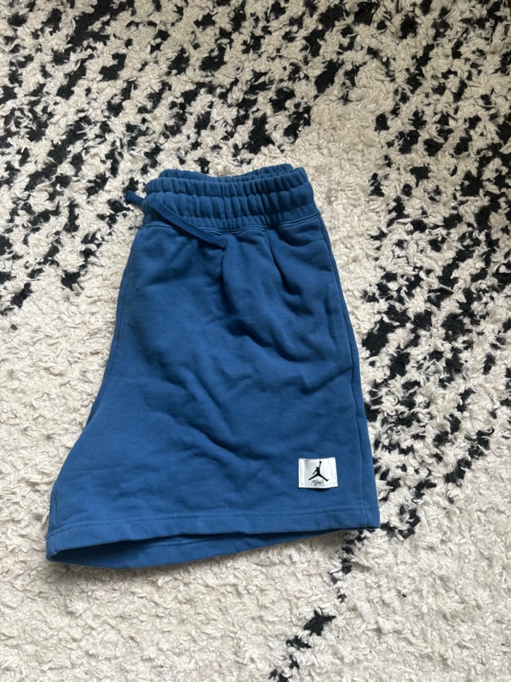 Jordan Womens Blue Athletic Sweat Shorts